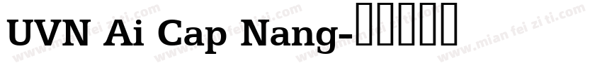 UVN Ai Cap Nang字体转换